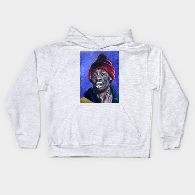 Lil' Dave X | Dave Chappelle Parody Oil Painting Portrait | tyrone biggums | Famous Comedian Pop Art Kids Hoodie by Tiger Picasso